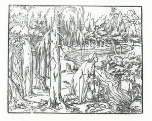 Page from Discours du Songe de Poliphile, by Francesco Colonna, 1546 by French School